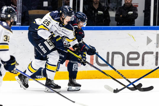 HV71s Tommi Tikka och Linköpings Adam Hofbauer