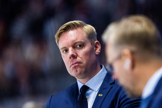 HV71s tränare Anton Blomqvist