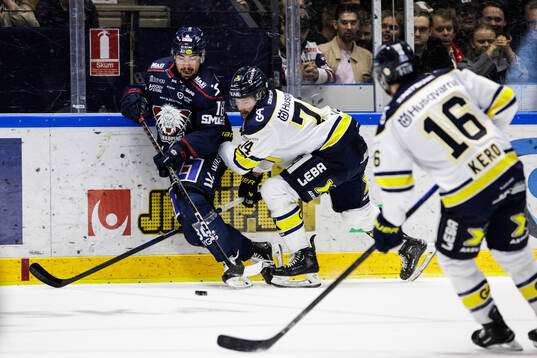 Linköpings Remi Elie och HV71s Sean Day