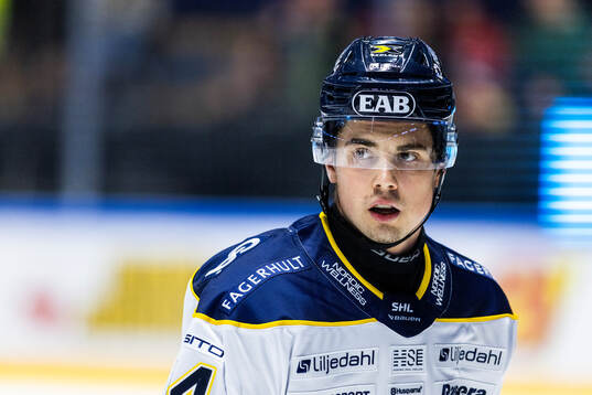 HV71s Hugo Fransson jublar