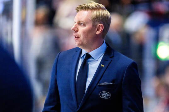 HV71s tränare Anton Blomqvist