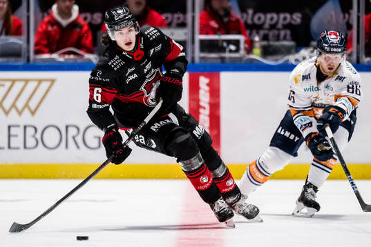 Malmö Redhawks Dominik Badinka och Växjös Joachim