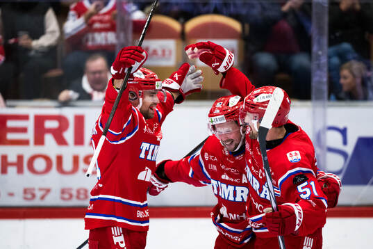 Timrås Emil Pettersson, Anton Lander, Jonathan Dahlén och