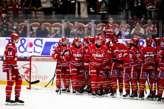 Timråspelarna jublar