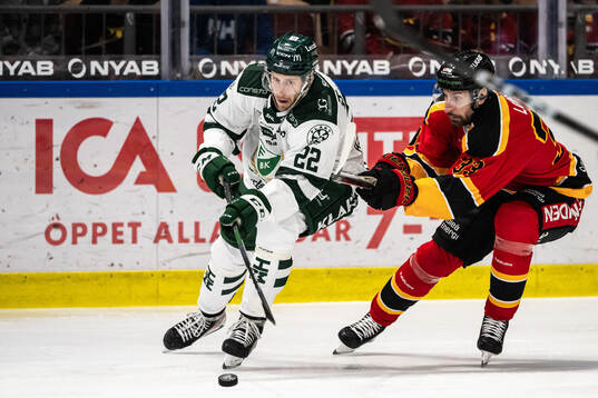 Färjestads Per Åslund och Luleås Albin Lundin