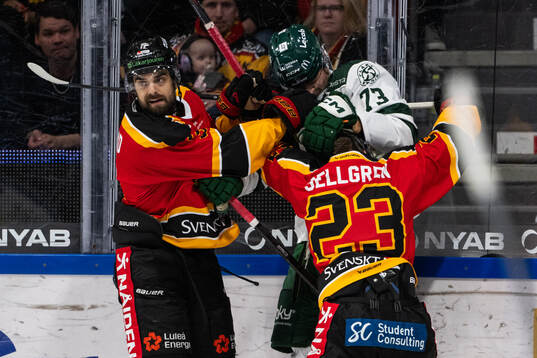 Luleås Frederic Allard, Jesper Sellgren och Färjestads
