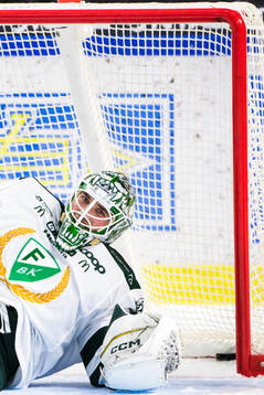 Färjestads målvakt Maxime Lagacé deppar