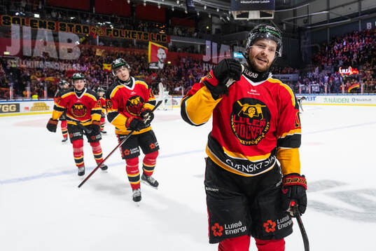 Luleås Einar Emanuelsson jublar