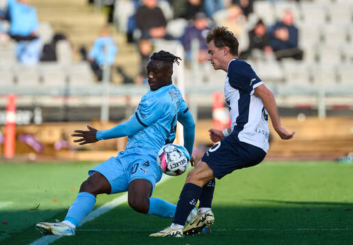 AARHUS, DENMARK - SEPTEMBER 28: Stephen Odey of Randers FC