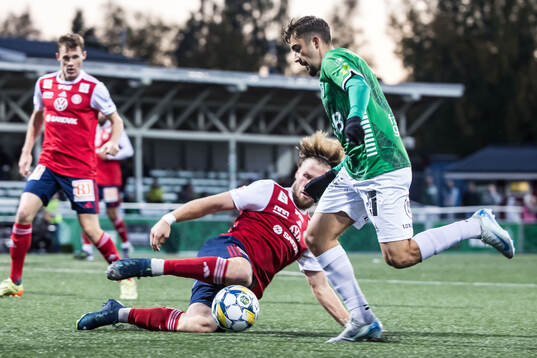 Sandvikens IFs Kasper Harletun och Brages Emil Tot Wikström
