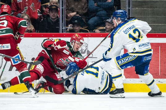 MoDos Oscar Pettersson och Leksands Martin Karlsson