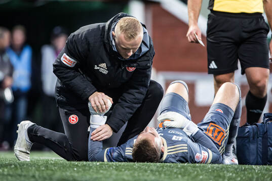 Sandvikens IFs målvakt Felix Jakobsson