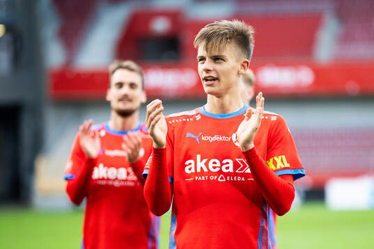 Helsingborgs Adrian Svanbäck jublar