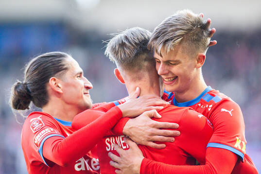 Helsingborgs Adrian Svanbäck, Taylor Silverholt och Ervin