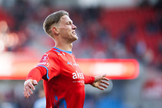 Helsingborgs Taylor Silverholt jublar