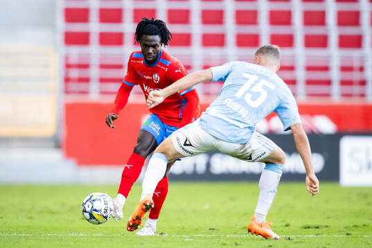 Helsingborgs Benjamin Acquah och Gefles Gustav Friberg