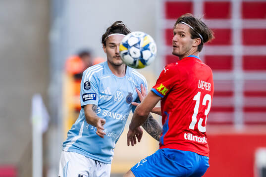 Helsingborgs Wilhelm Loeper och Gefles Adrian Edqvist