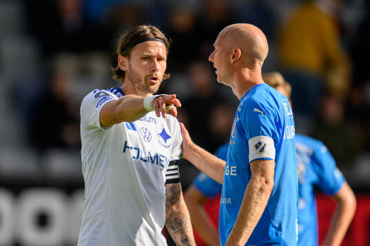 IFK Norrköpings Arnor Traustason och Halmstads Andreas