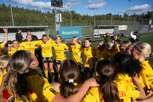 Elsfborgs spelare jublar och firar seriesegern