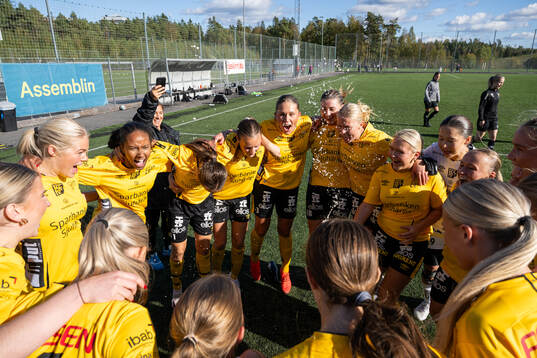 Elsfborgs spelare jublar och firar seriesegern