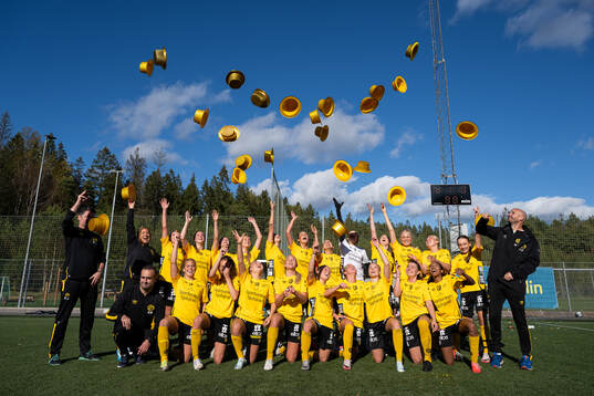 Elsfborgs spelare jublar och firar seriesegern