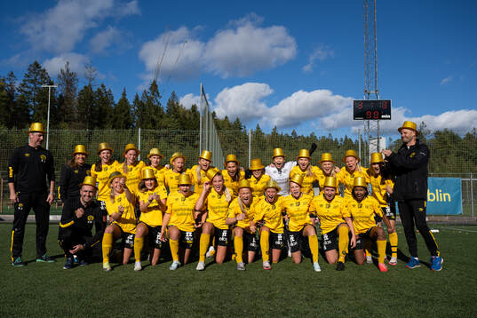 Elsfborgs spelare jublar och firar seriesegern