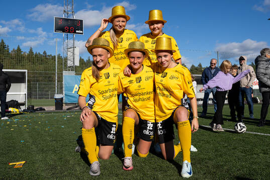 Elsfborgs spelare jublar och firar seriesegern