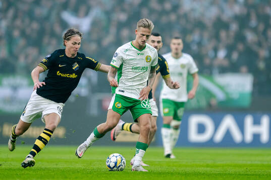 AIKs Onni Valakari och Hammarbys Fredrik Hammar