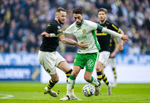 AIKs Alexander Milosevic och Hammarbys Nahir Besara