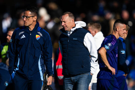 Djurgårdens tränare Kim Bergstrand deppar