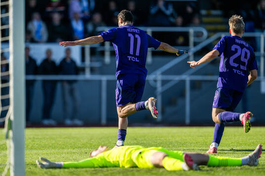 Djurgårdens Deniz Hummet jublar