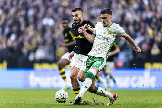 AIKs Ioannis Pittas och Hammarbys Pavle Vagic