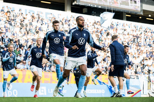 Malmö FFs Colin Rösler och Isaac Kiese Thelin