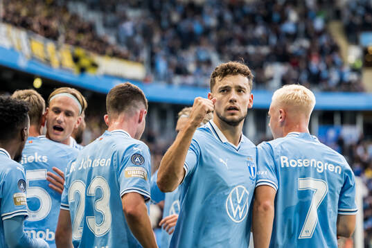 Malmö FFs Colin Rösler jublar
