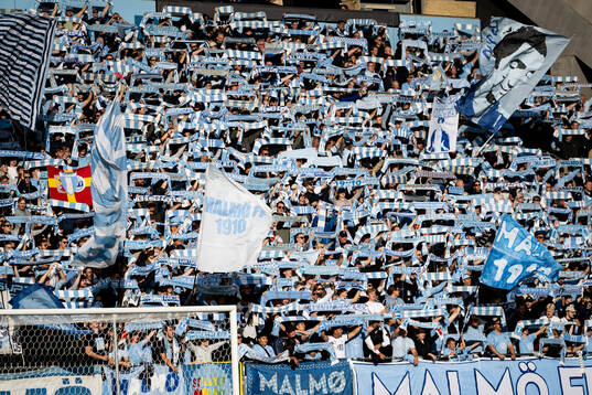 under fotbollsmatchen i Allsvenskan mellan Malmö FF och