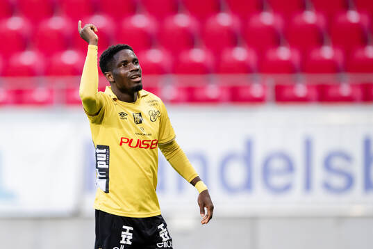 Elfsborgs Michael Baidoo jublar