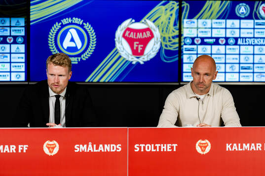 Elfsborgs manager Oscar Hiljemark och Kalmars tränare