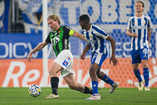 GAIS August Wängberg och IFK Göteborgs Paulos Abraham