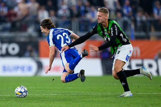 IFK Göteborgs Kolbeinn Thordarson och GAIS Joackim Åberg