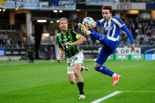 GAIS August Wängberg och IFK Göteborgs Anders Trondsen