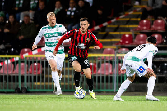 Brommapojkarnas Adam Skanning Jakobsen mot Västerås Simon