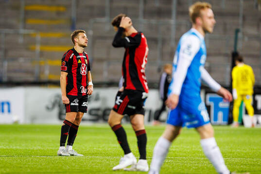 Östersunds Mykola Musolitin deppar