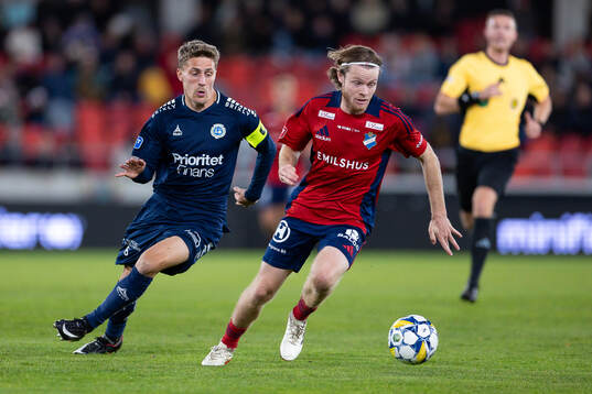 Utsiktens Erik Westermark och Östers Daniel Ljung