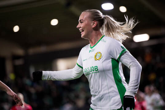 Hammarbys Cathinka Tandberg jublar