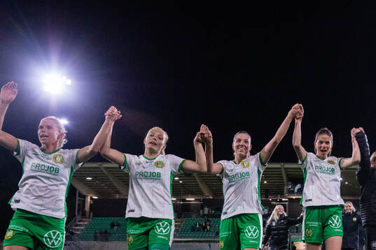 Hammarbys Smilla Holmberg, Emma Westin och Bella Andersson