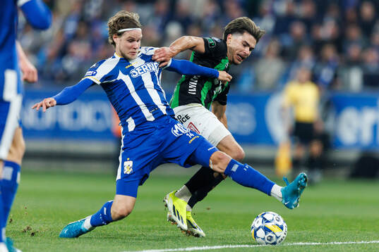 IFK Göteborgs Gustaf Norlin och GAIS William Milovanovic