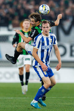 GAIS Axel Henriksson och IFK Göteborgs Adam Carlén