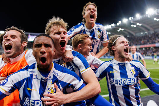 IFK Göteborgs Laurs Skjellerup jublar