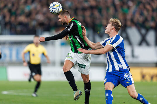 GAIS Axel Norén och IFK Göteborgs Laurs Skjellerup