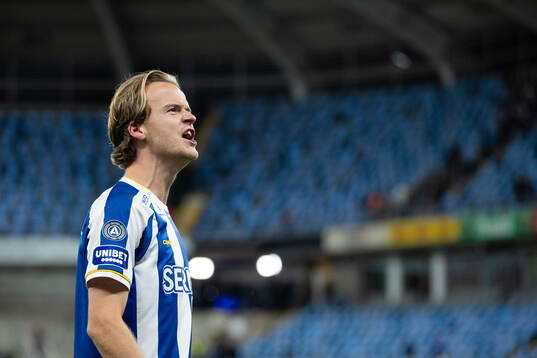 IFK Göteborgs August Erlingmark jublar och sjunger